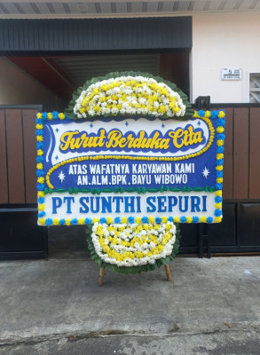 Papan Bunga Duka di Setia